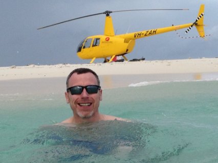Helicopter beach